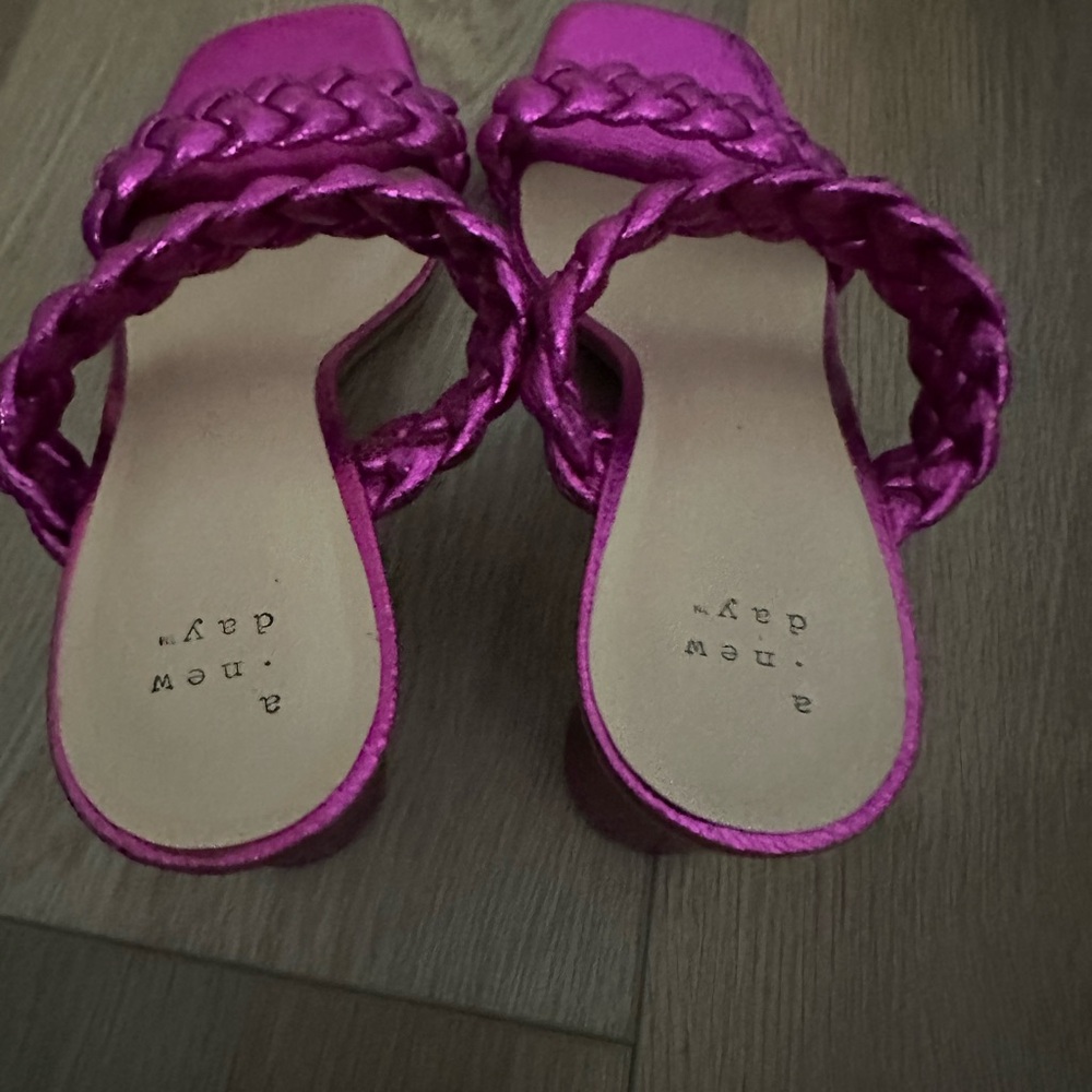 Women's Pink a new day Braided Sandals size 10 nwot - Picture 8 of 8
